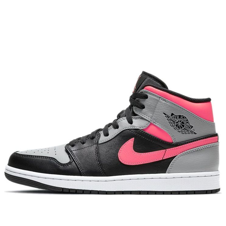 Air Jordan 1 Mid 'Pink Shadow'  554724-059 Signature Shoe